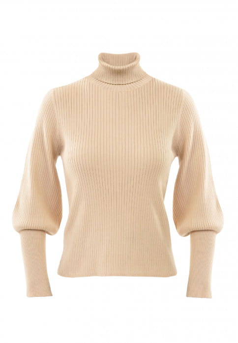 SURI FREY Rollkragenpullover Freyday Beige SFW10014-L-400 L